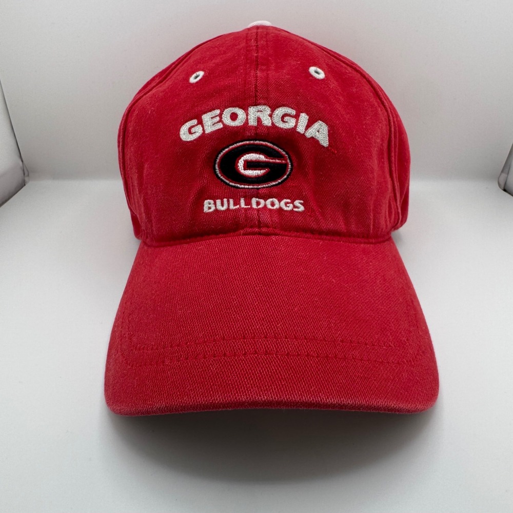 SPL 28 Georgia Bulldogs Hat Mens OSFA Red Good Embroidered Adjustable Cap